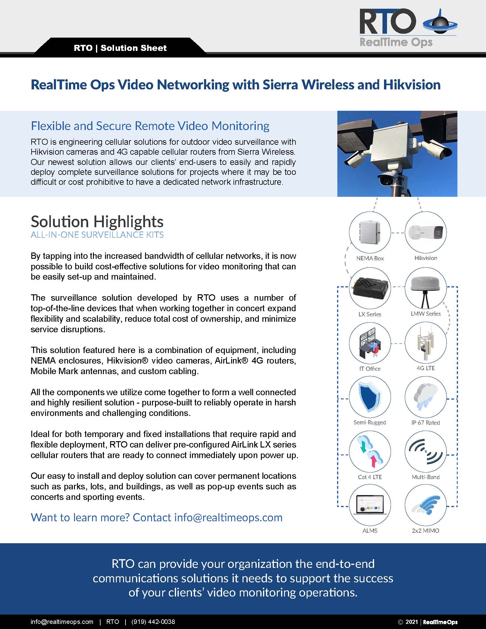 Video Security with Cellular Networks
