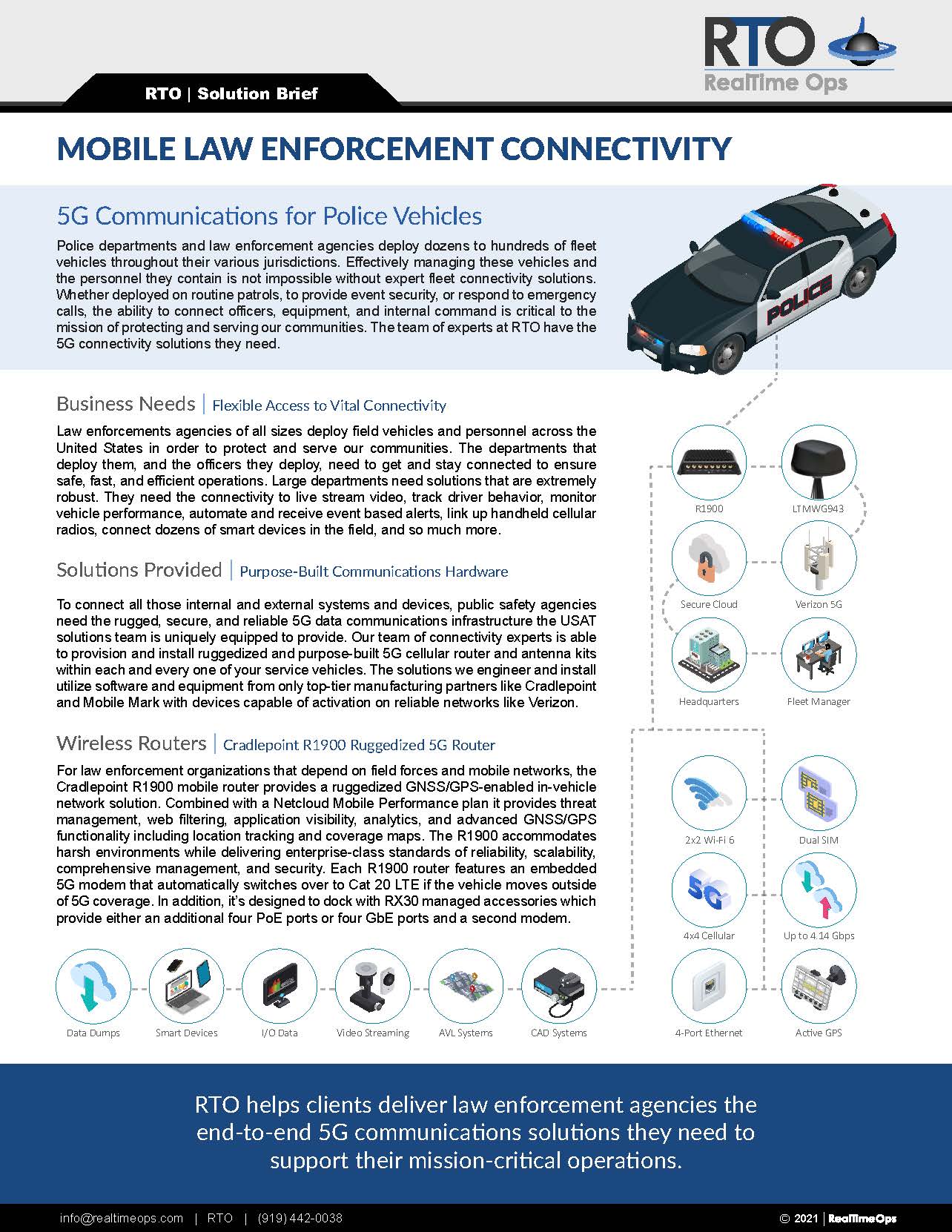 5G Police Car Connectivity Solutions
