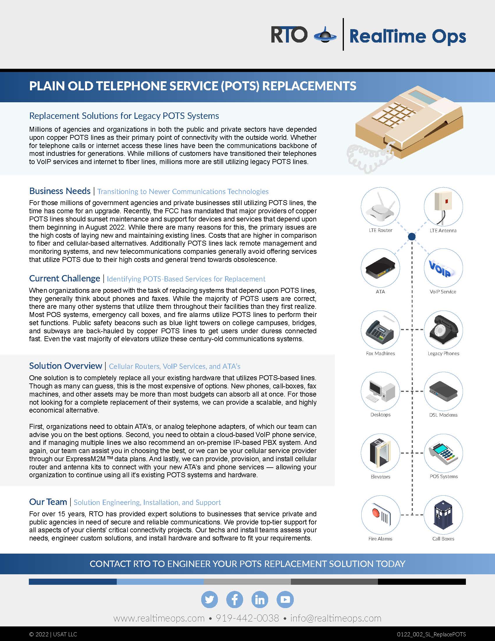 Replacement Solutions for Legacy POTS Systems